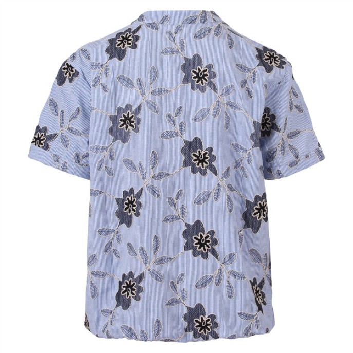 Enjoy Blouson blouse 503013 KM borduur Jeans print